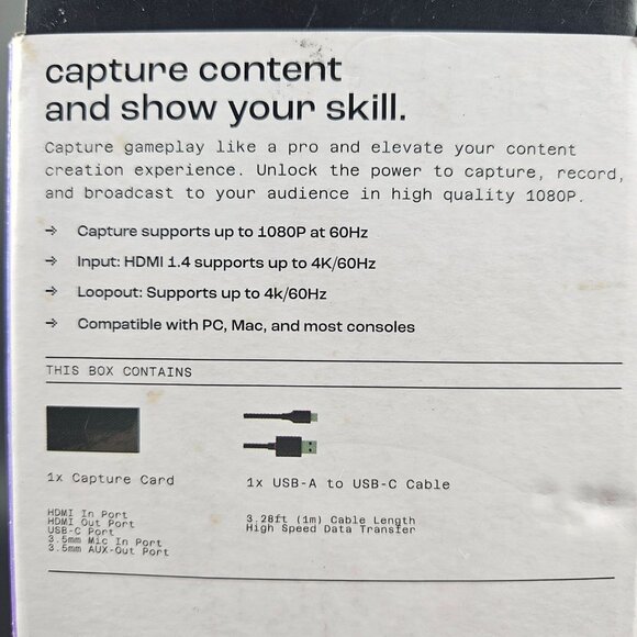 North Capture Card Hdmi Game Streaming Device 1080P/4K Professional Recorder - Picture 5 of 5